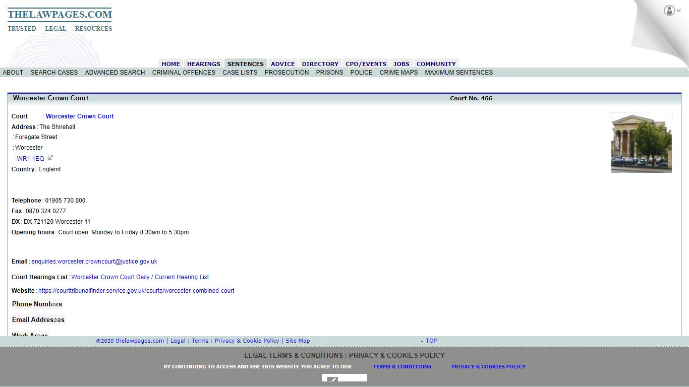 Worcester Crown Court Contact Details, Email, Cases, Daily ...